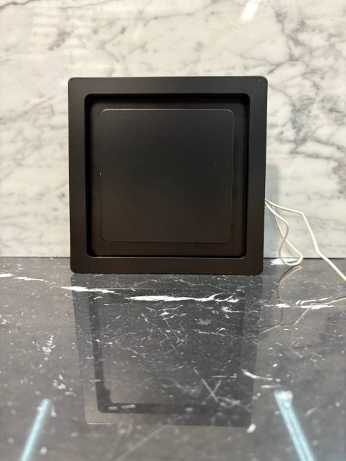 Диффузор на магнитах с вентилятором для потолков ТД100 черный квадратный 100 мм